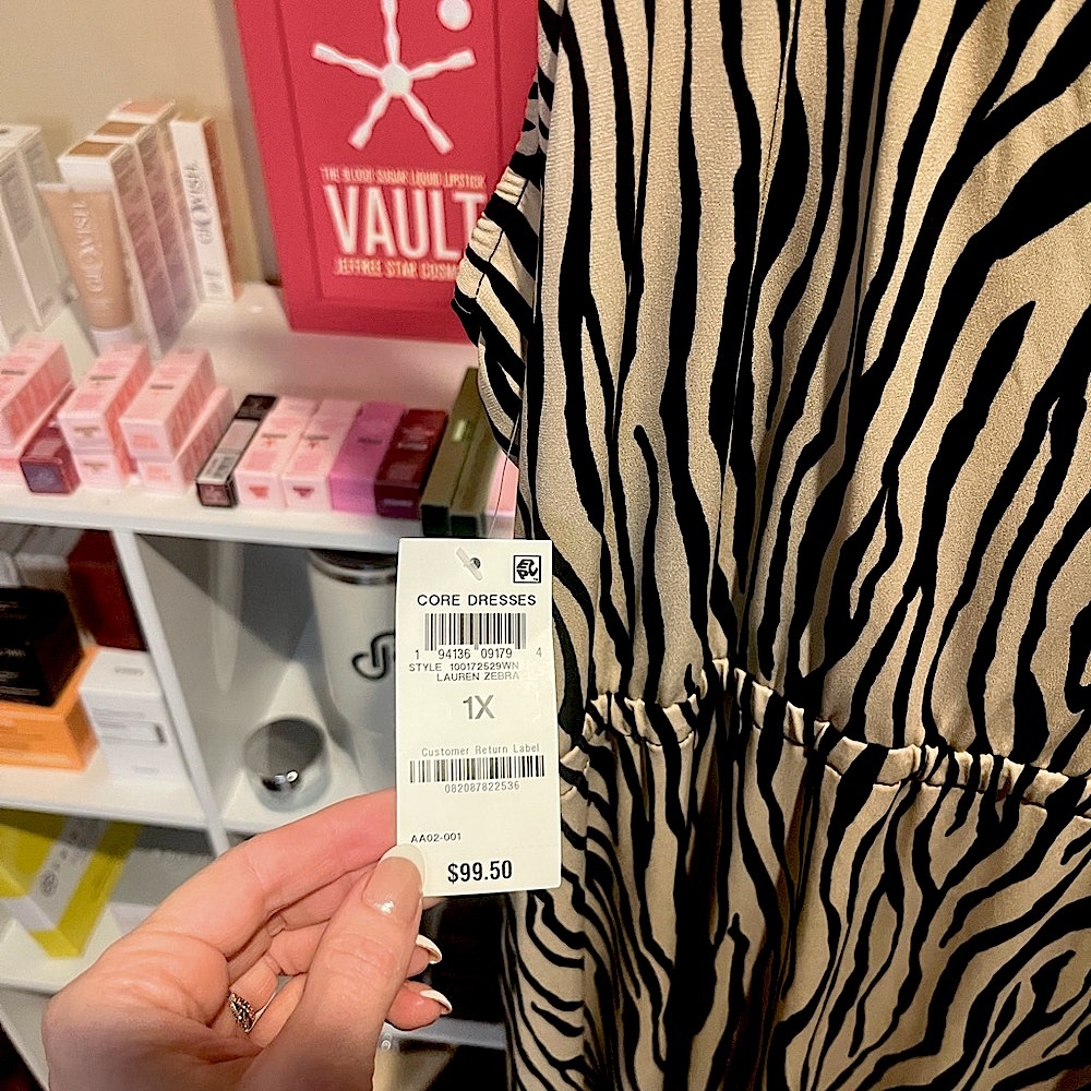 NWT 1X INC International Concepts Zebra Halter Slit Maxi Dress - Picture 10 of 11